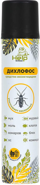 Изображение товара Аэрозоль от насекомых Help Инсектицидный / 80222 (180мл)
