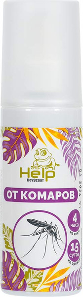 Изображение товара Спрей от насекомых Help От комаров / 80510 (100мл)