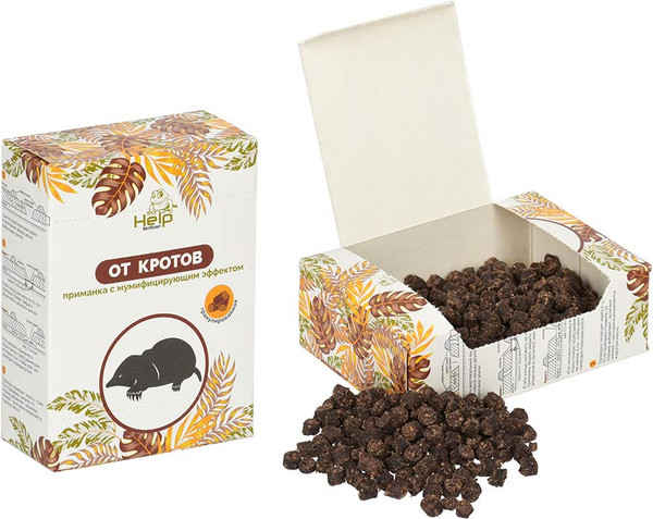 Изображение товара Средство для борьбы с вредителями Help Приманка гранулы для уничтожения кротов 80111 (100г)