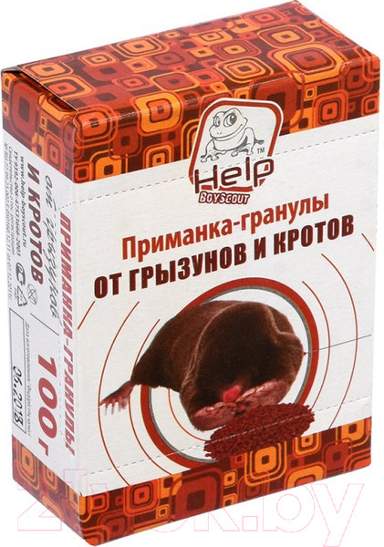 Изображение товара Средство для борьбы с вредителями Help Приманка гранулы для уничтожения кротов 80111 (100г)