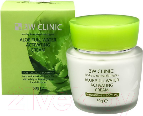 Изображение товара Крем для лица 3W Clinic Aloe Full Water Activating (50г)
