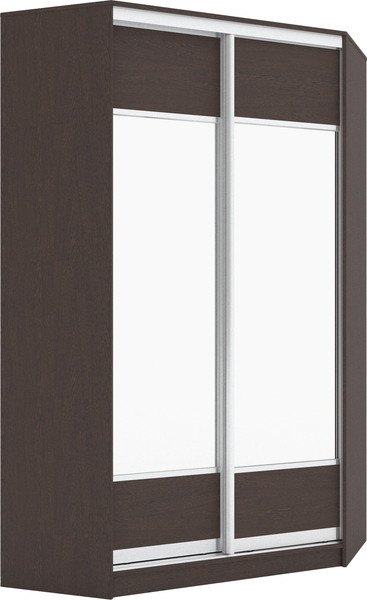 Изображение товара Шкаф-купе Кортекс-мебель Сенатор ШК30 Геометрия ДСП с зеркалом (венге)