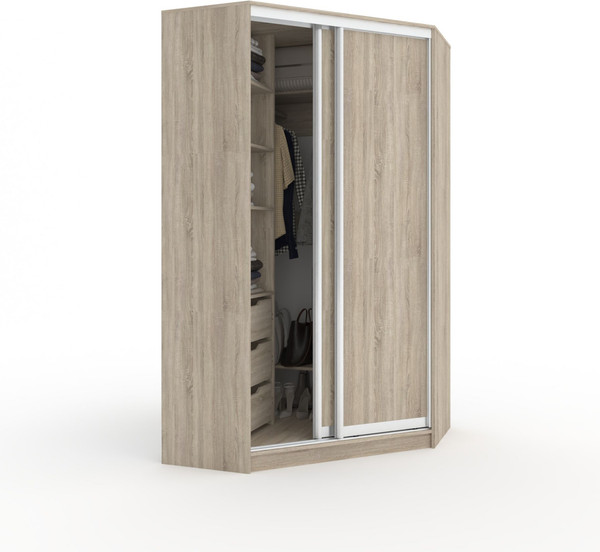 Изображение товара Шкаф-купе Кортекс-мебель Сенатор ШК30 Классика ДСП (дуб сонома)