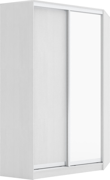 Изображение товара Шкаф-купе Кортекс-мебель Сенатор ШК30 Классика ДСП с зеркалом (белый)