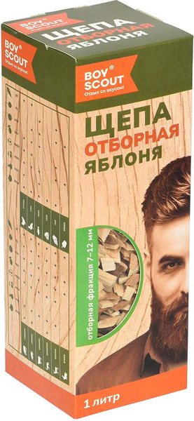 Изображение товара Щепа для копчения Boyscout Яблоня / 61056 (1л)