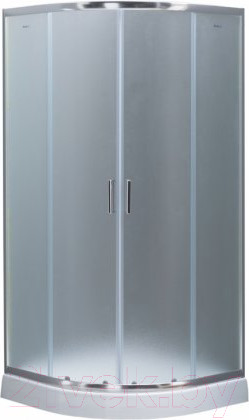 Изображение товара Душевой уголок Aquanet Полукруглый 80x80 / SE-800Q (узорчатое стекло)