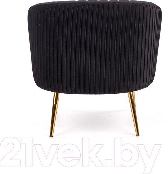 Изображение товара Кресло мягкое Halmar Crown (черный/золото)