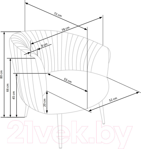 Изображение товара Кресло мягкое Halmar Crown (черный/золото)