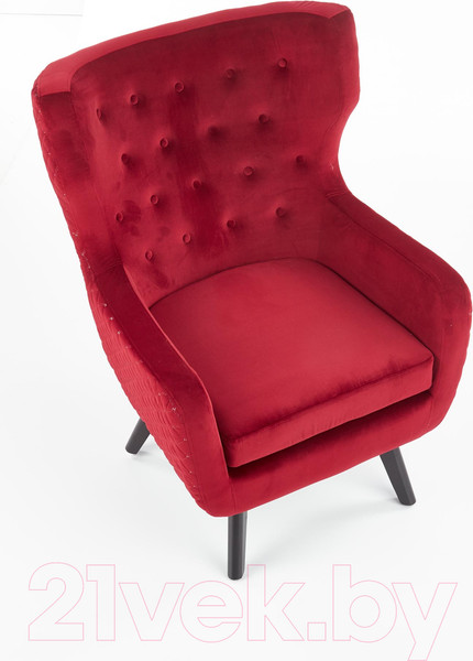 Изображение товара Кресло мягкое Halmar Marvel (бордовый/черный)