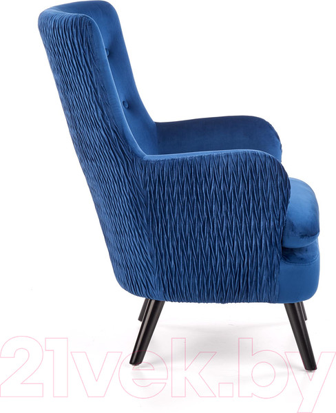 Изображение товара Кресло мягкое Halmar Ravel (темно-синий/черный)