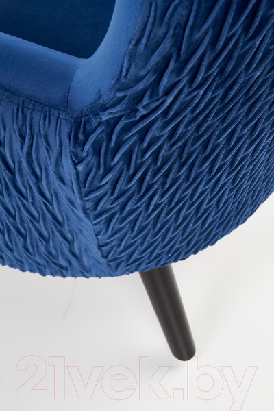 Изображение товара Кресло мягкое Halmar Ravel (темно-синий/черный)