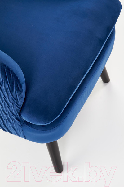 Изображение товара Кресло мягкое Halmar Ravel (темно-синий/черный)