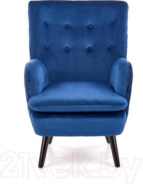 Изображение товара Кресло мягкое Halmar Ravel (темно-синий/черный)