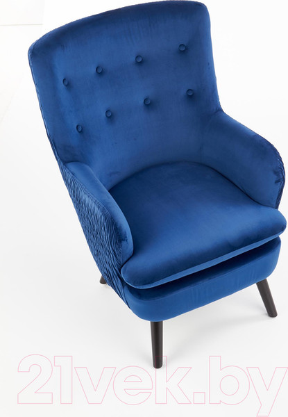Изображение товара Кресло мягкое Halmar Ravel (темно-синий/черный)