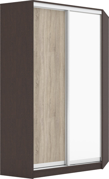 Изображение товара Шкаф-купе Кортекс-мебель Сенатор ШК30 Классика ДСП с зеркалом (венге/дуб сонома)