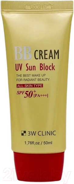 Изображение товара BB-крем 3W Clinic UV Sun Block солнцезащитный (50мл)