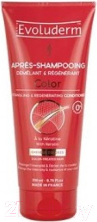 Изображение товара Кондиционер для волос Evoluderm Color Detangling&Regenerating With Keratin для окрашенных волос (200мл)