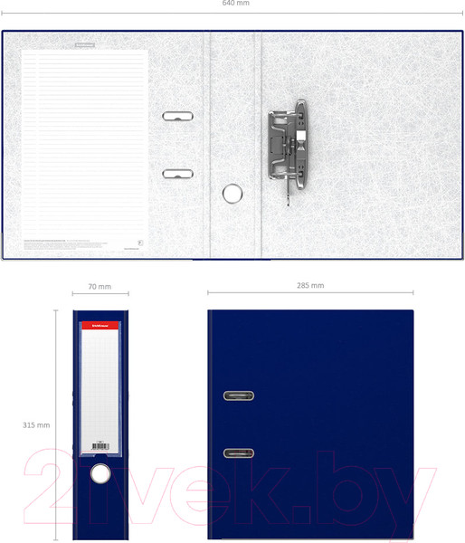 Изображение товара Папка-регистратор Erich Krause Бизнес / 198 (синий)