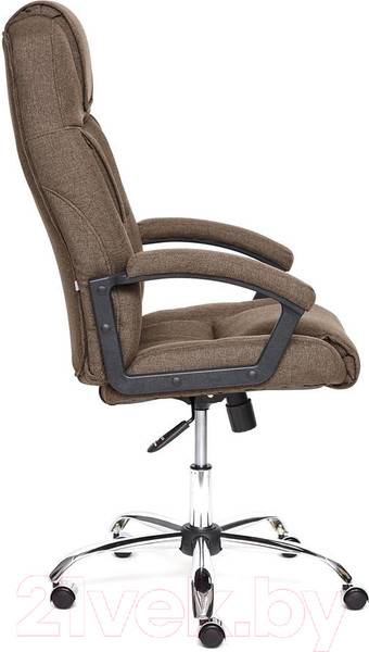 Изображение товара Кресло офисное Tetchair Bergamo ткань (хром/коричневый 3M7-147)