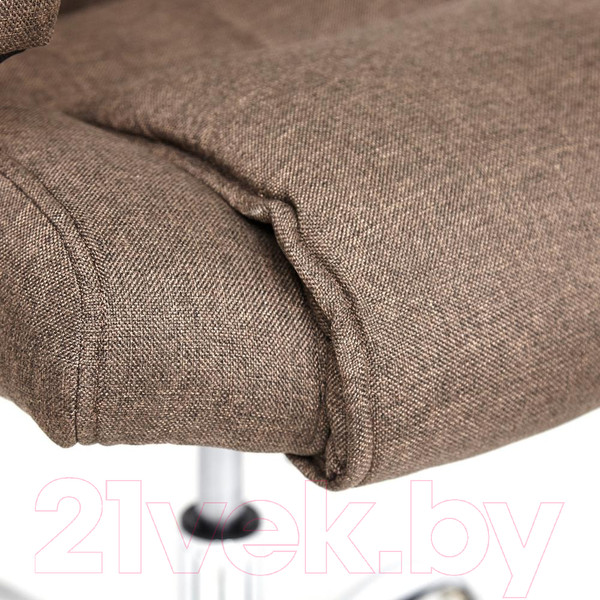 Изображение товара Кресло офисное Tetchair Bergamo ткань (хром/коричневый 3M7-147)