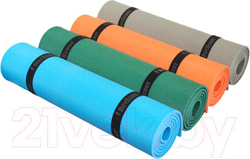 Изображение товара Туристический коврик Boyscout 1800x600x8мм / 61141 (серый/оранжевый/зеленый/синий)