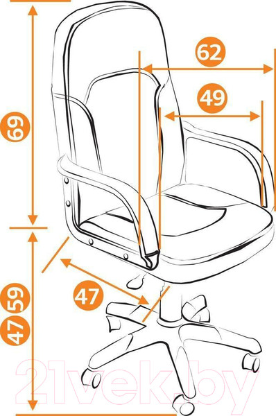 Изображение товара Кресло офисное Tetchair Parma (22) велюр/ткань (бежевый/бронза, 7/TW-21)