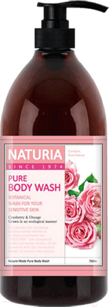 Изображение товара Гель для душа Evas Naturia Pure Body Wash Rose & Rosemary (750мл)