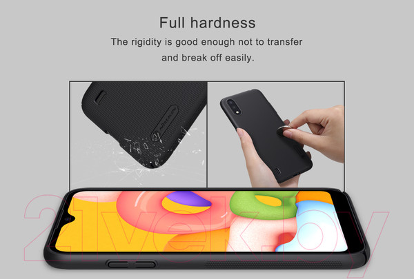 Изображение товара Чехол-накладка Nillkin Super Frosted Shield для Galaxy A01 (золото)