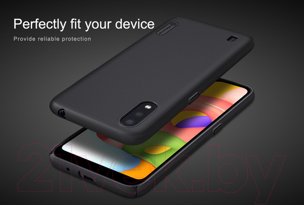 Изображение товара Чехол-накладка Nillkin Super Frosted Shield для Galaxy A01 (золото)