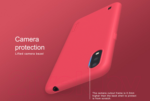 Изображение товара Чехол-накладка Nillkin Super Frosted Shield для Galaxy A01 (золото)