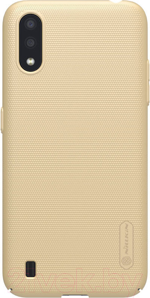 Изображение товара Чехол-накладка Nillkin Super Frosted Shield для Galaxy A01 (золото)