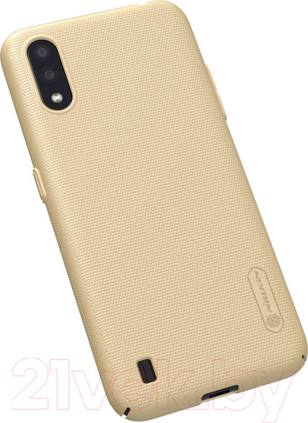 Изображение товара Чехол-накладка Nillkin Super Frosted Shield для Galaxy A01 (золото)