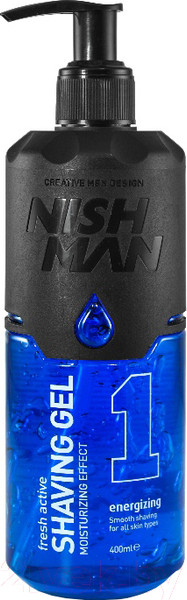 Изображение товара Гель для бритья NishMan 1 Fresh Active (400мл)