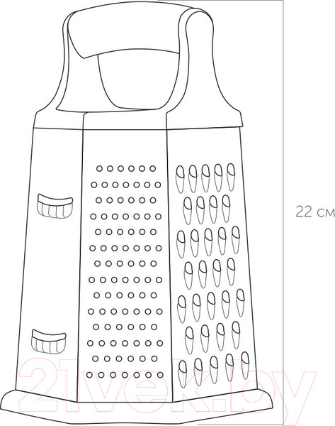 Изображение товара Терка кухонная Nadoba Sava 725211