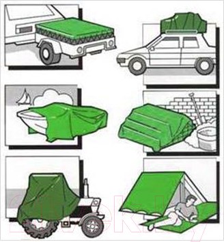Изображение товара Тент Турлан 2x3м (зеленый)