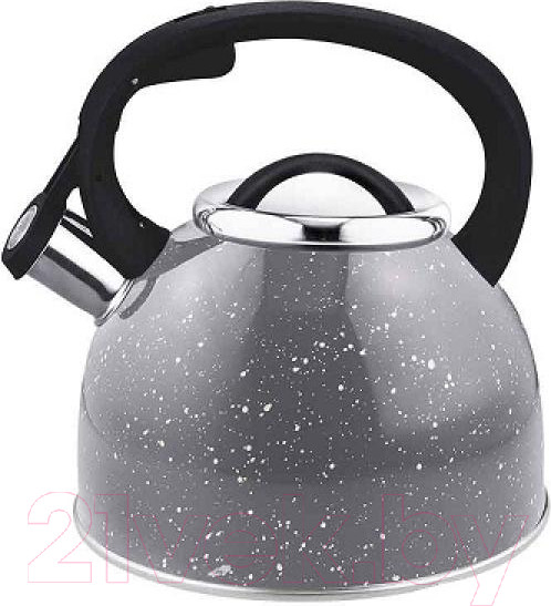 Изображение товара Чайник со свистком Mallony Arte 005171 (серый с белыми точками)