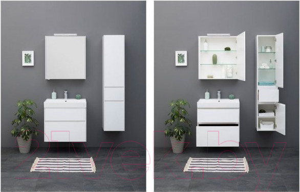 Изображение товара Тумба с умывальником Aquanet Бруклин 70 / 212597