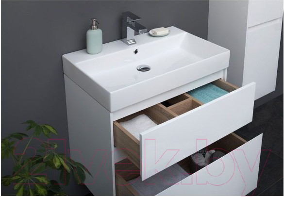 Изображение товара Тумба с умывальником Aquanet Бруклин 70 / 212597