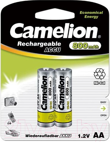 Изображение товара Комплект аккумуляторов Camelion NC-AA800BP2 (2шт)