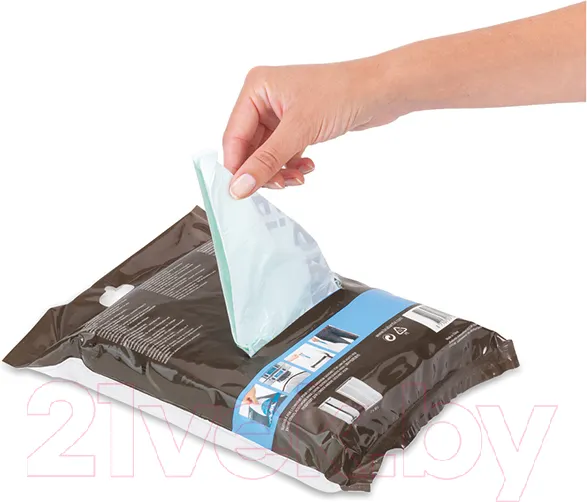 Изображение товара Пакеты для мусора Brabantia PerfectFit O 30л / 124846 (40шт, белый)
