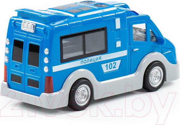 Изображение товара Фургон игрушечный Полесье Полиция со звуком и светом/ 79664 (инерционный)