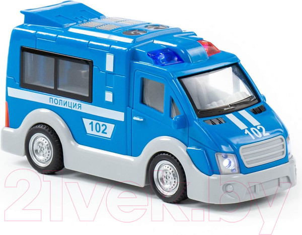 Изображение товара Фургон игрушечный Полесье Полиция со звуком и светом/ 79664 (инерционный)