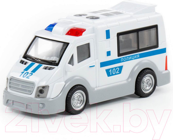Изображение товара Фургон игрушечный Полесье Полиция со звуком и светом/ 79664 (инерционный)