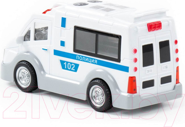 Изображение товара Фургон игрушечный Полесье Полиция со звуком и светом/ 79664 (инерционный)