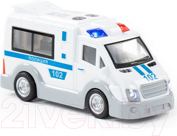 Изображение товара Фургон игрушечный Полесье Полиция со звуком и светом/ 79664 (инерционный)