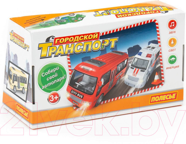 Изображение товара Фургон игрушечный Полесье Полиция со звуком и светом/ 79664 (инерционный)