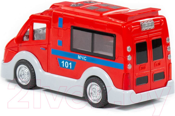 Изображение товара Автомобиль игрушечный Полесье МЧС со светом и звуком / 79671 (инерционный)