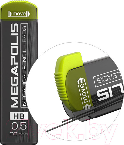 Изображение товара Набор грифелей для карандаша Erich Krause Megapolis / 20345 (20шт)