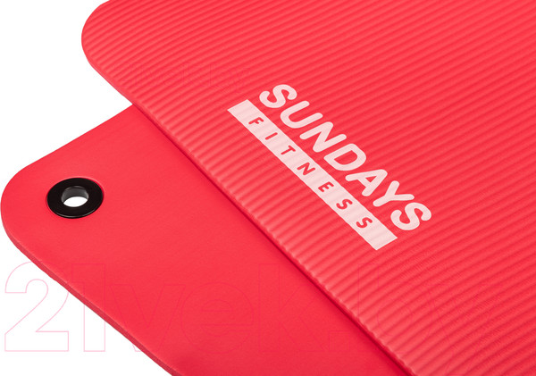 Изображение товара Коврик для йоги и фитнеса Sundays Fitness IR97506 (180x60x1см, красный)