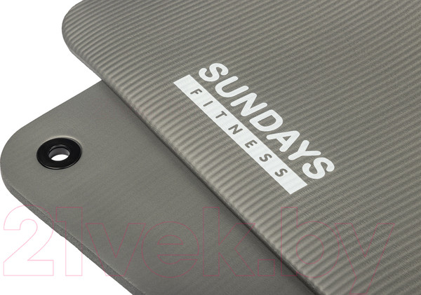 Изображение товара Коврик для йоги и фитнеса Sundays Fitness IR97506 (180x60x1.2см, серый)